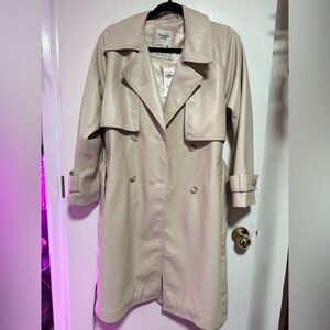 Abercrombie and Fitch| Oversized Vegan Trench Coat